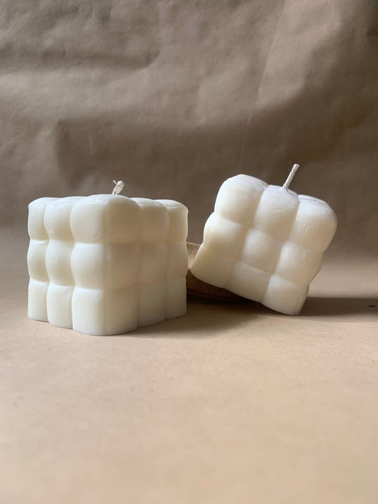 Serene Curve – A Rounded Cuboid Candle Experience